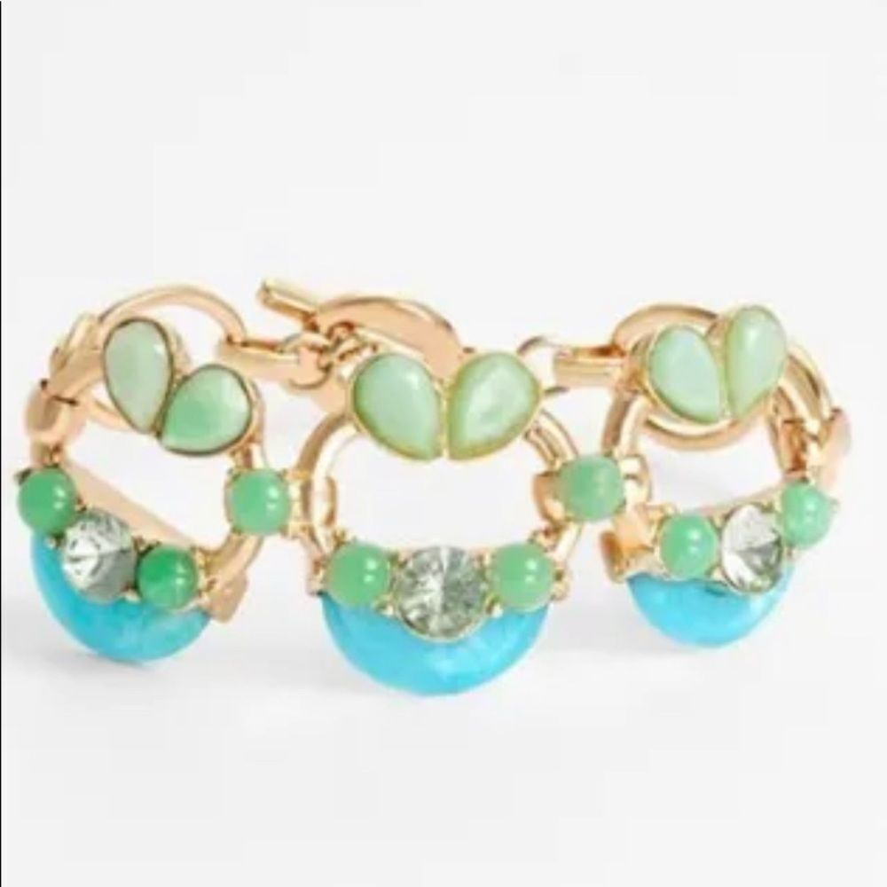 NWT *Lee Angel* Gold & Green *Coastal Vibes* Bracelet NWT